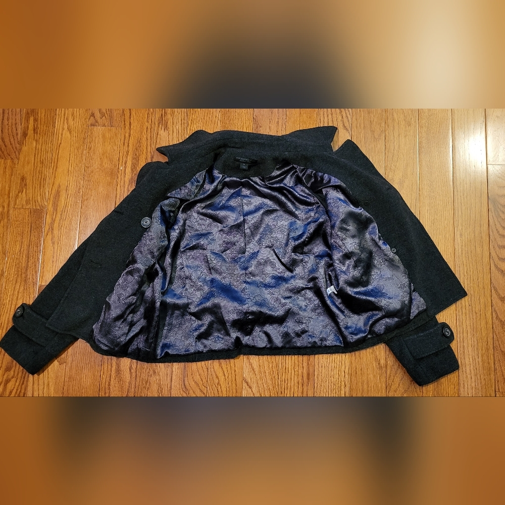 Grey Pea Coat Blazer by Express Design Studio - Picture 2 of 3